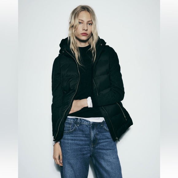 Zara NWT Water & Wind Protection Puffer Vest - Picture 7 of 17